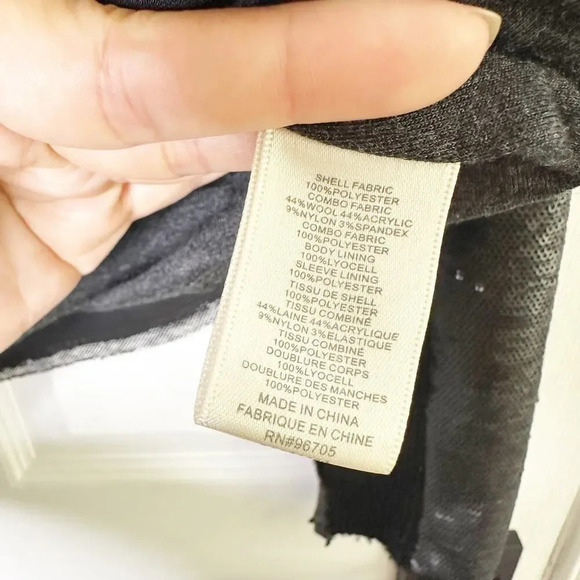 REBECCA TAYLOR Size 4 Black Sequin Moto Jacket Grunge - Picture 6 of 8